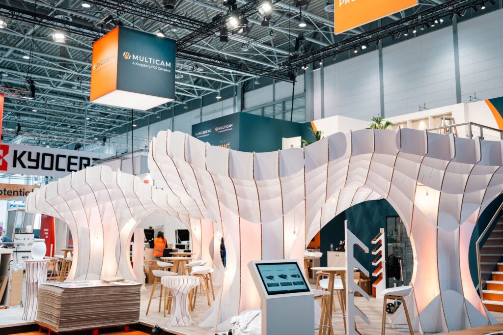 Kongsberg PCS embraces own ‘maximizing creativity’ message with drupa 2024 booth display