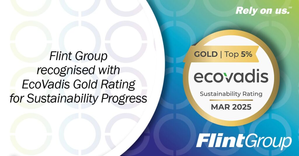 Flint Group recognised with EcoVadis Gold Rating for Sustainability Progress