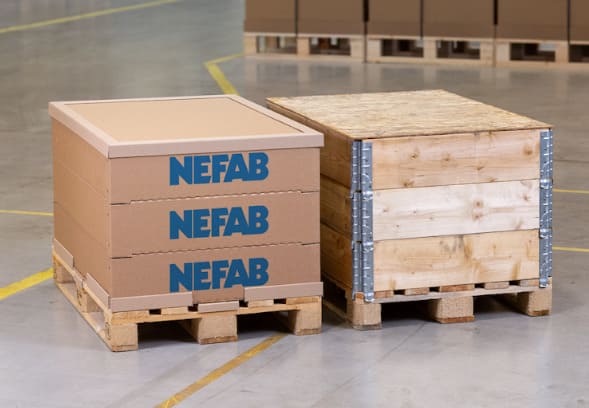 Nefab’s New EdgePak Collar Reduces Emissions and Waste in One-Way Shipment