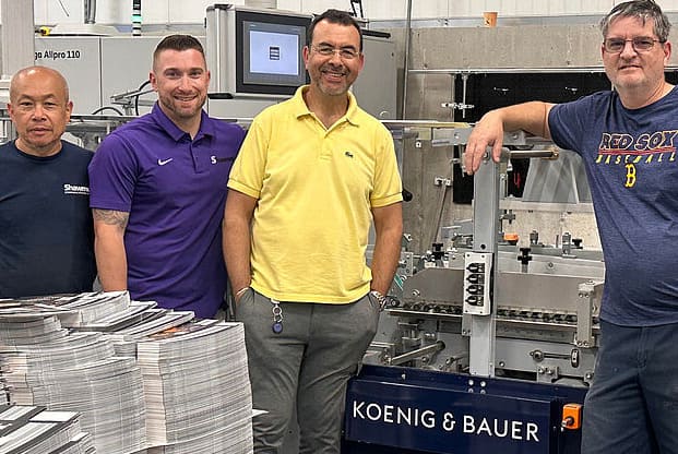 Shawmut Communications Group Differentiates Itself With New Koenig & Bauer Allpro 110 Folder Gluer