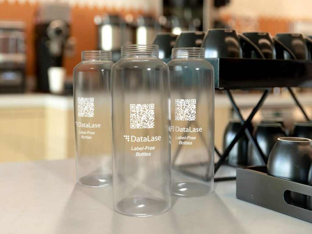 DataLase launches revolutionary label-free clear-to-white coating for plastic bottles